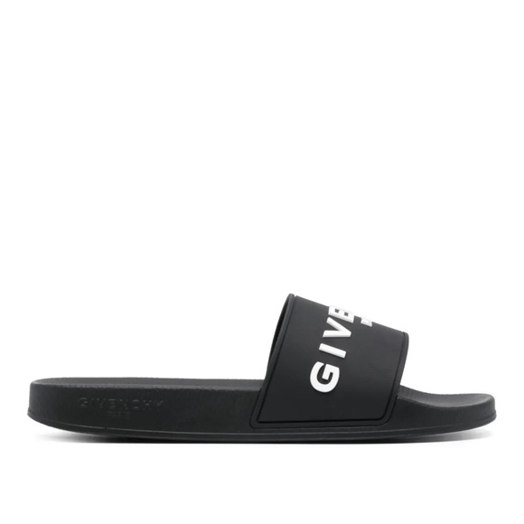 Givenchy Black Slide Sandals - Picture 1 of 8